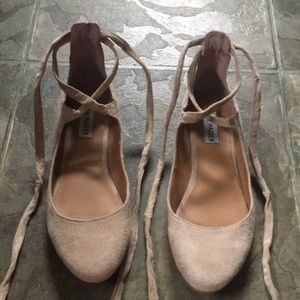 Steve Madden Bebett Suede Ballerina Flats Sz 7.5